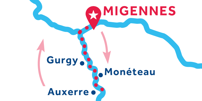 Migennes RETURN via Auxerre