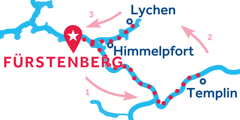 Fürstenberg HEEN EN TERUG via Templin