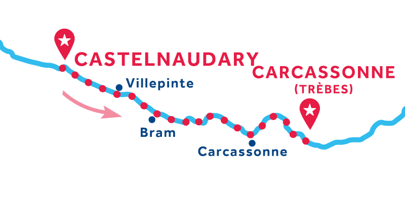 Castelnaudary naar Trèbes