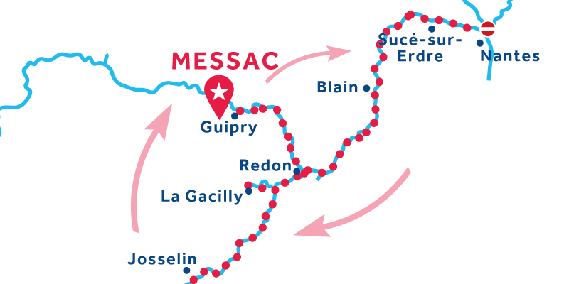 Messac RETURN via Josselin & Blain